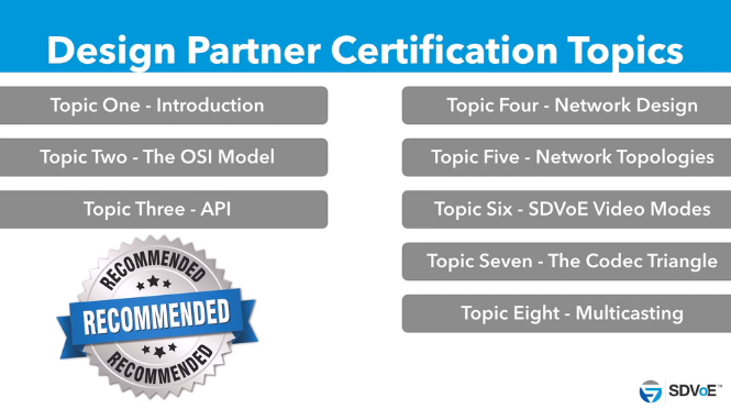 SDVoE Design Partner topics